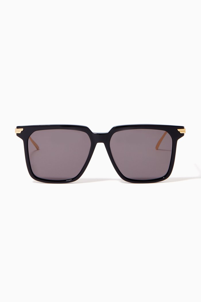 

Square Sunglasses, Black