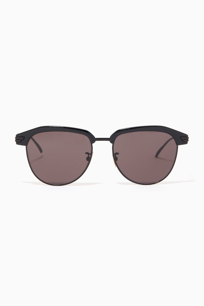 

Round Sunglasses, Black