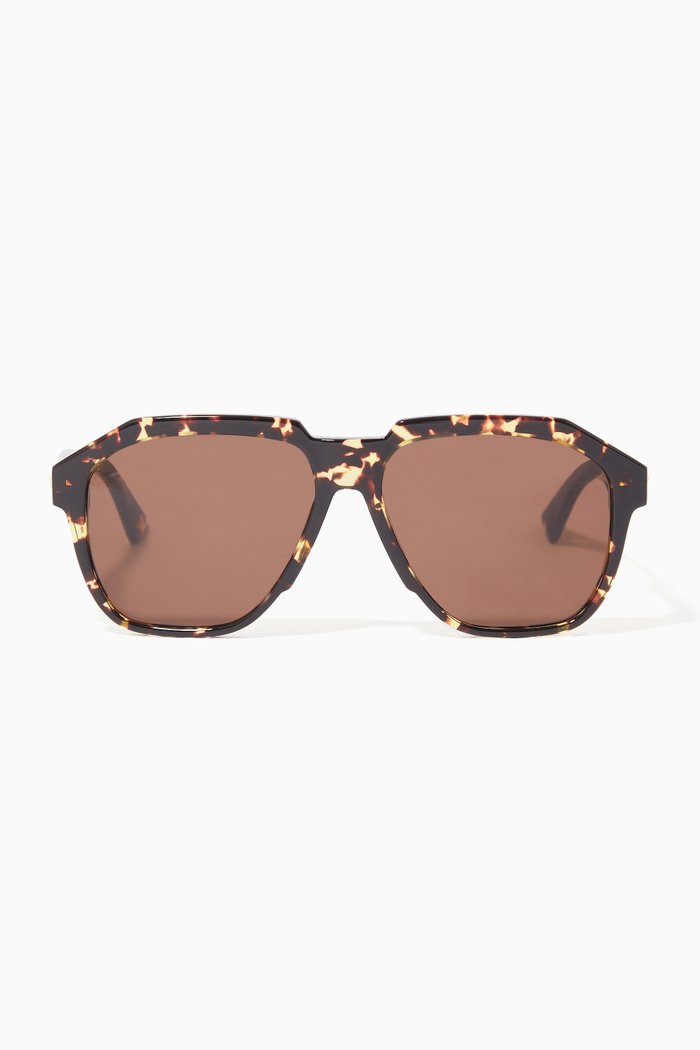 

Rectangular Sunglasses, Brown