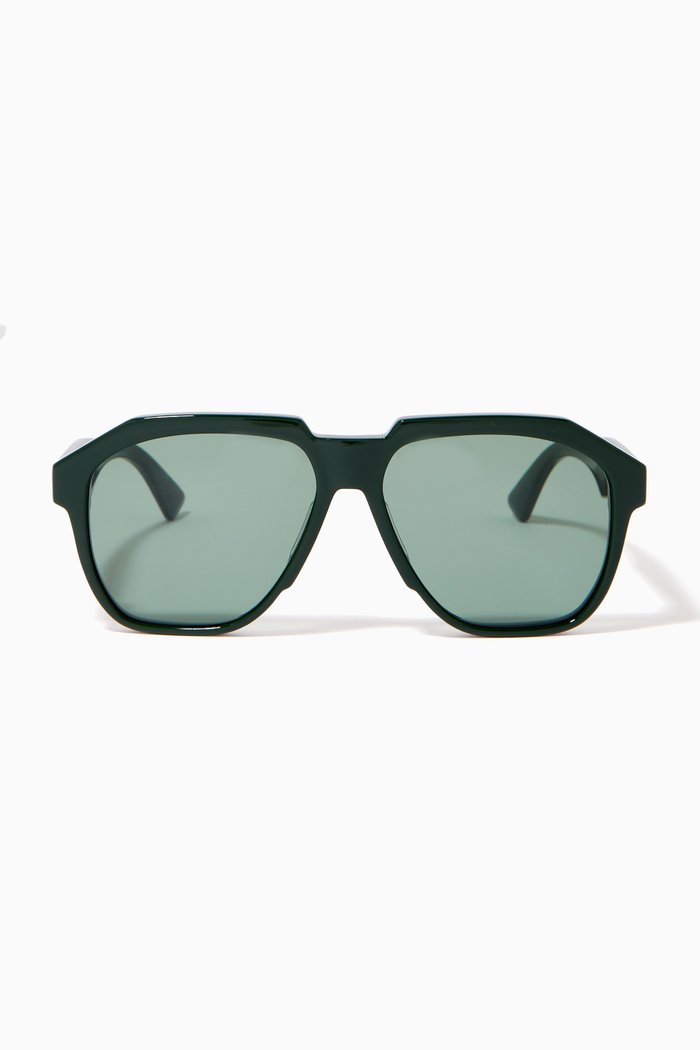 

Rectangular Sunglasses, Green