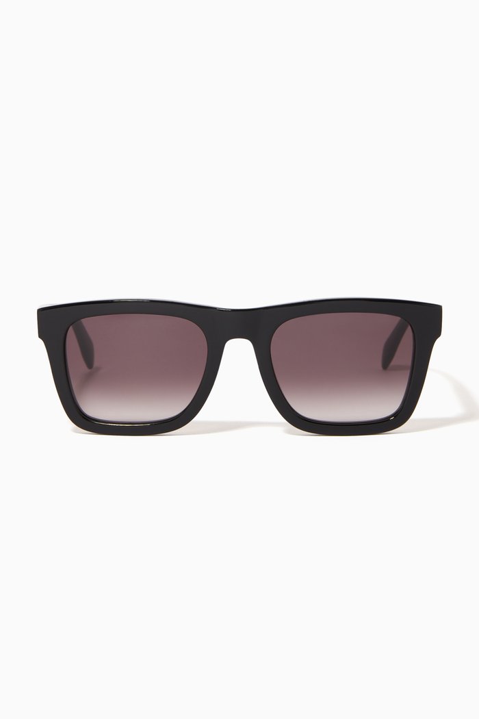 

Square Sunglasses, Black