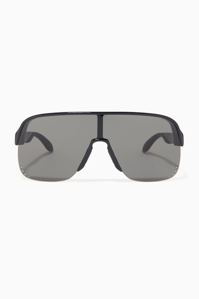

Punk Stud Pilot Sunglasses, Silver