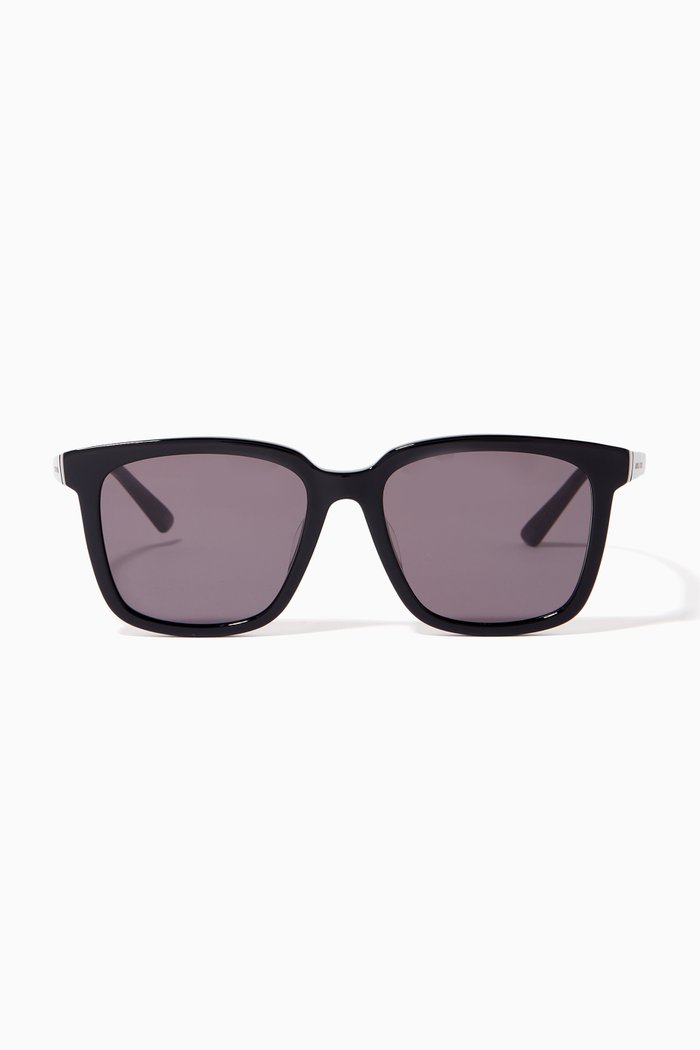 

Square Sunglasses, Black