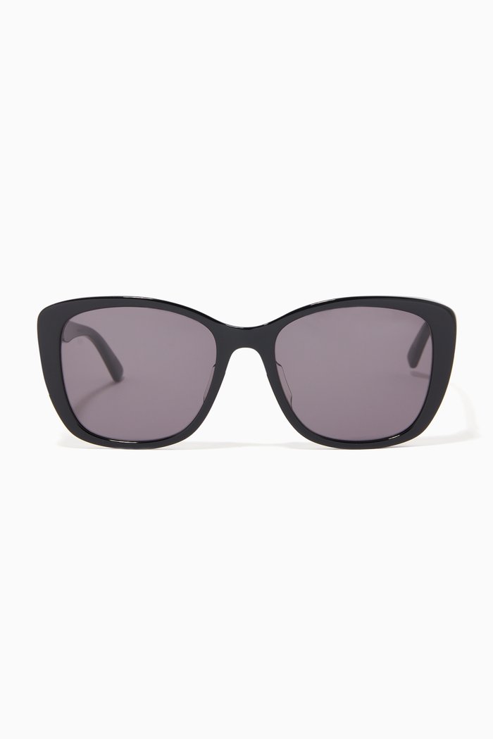 

Rectangular Sunglasses, Black