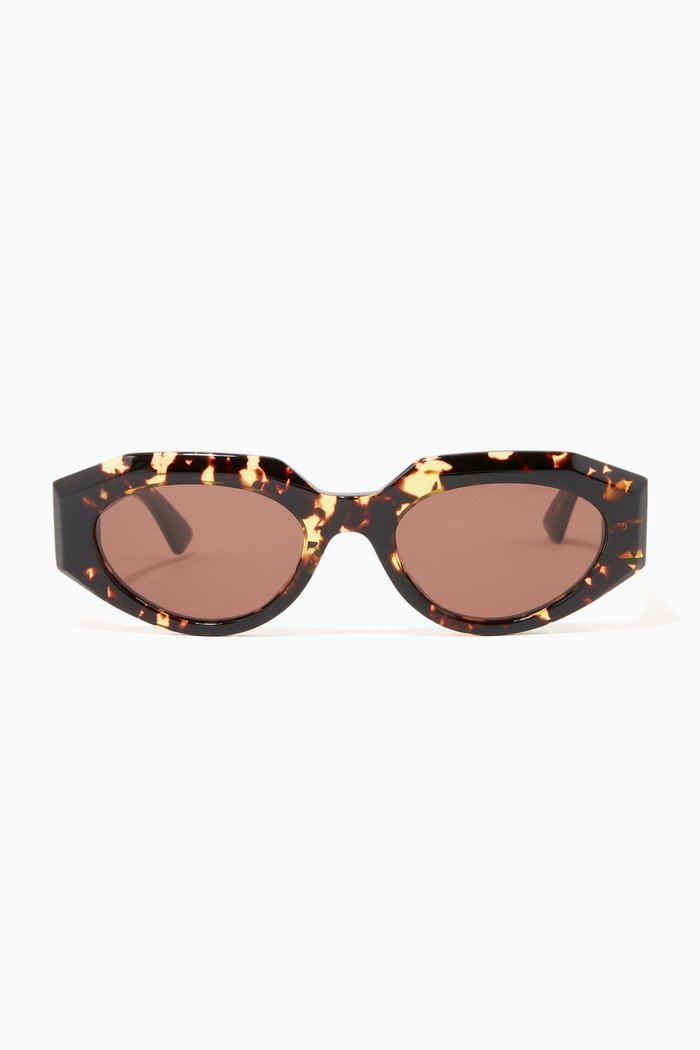 

D Frame Sunglasses, Brown