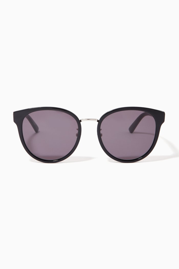 

Round Sunglasses, Black