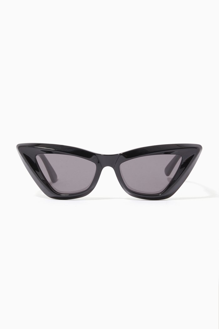 

Angle Cat Eye Sunglasses, Black