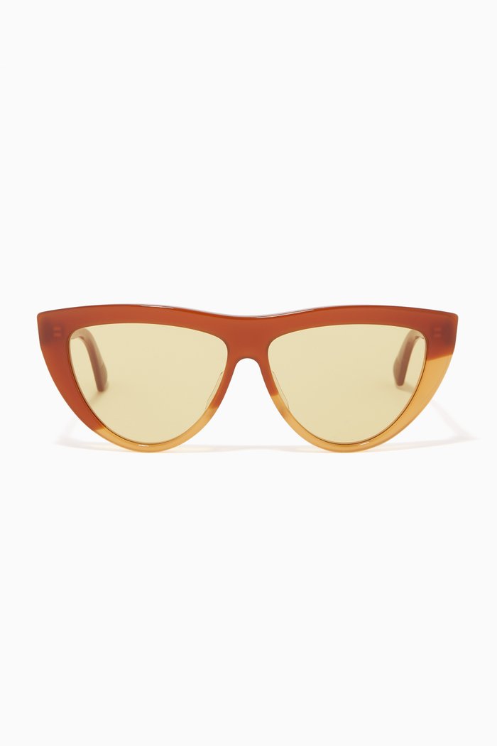 

Cat Eye Sunglasses, Brown
