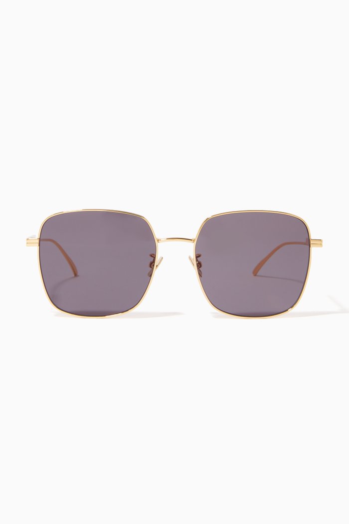 

Square Sunglasses, Gold