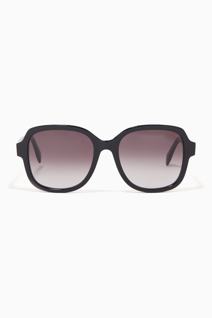 

Square Sunglasses, Black