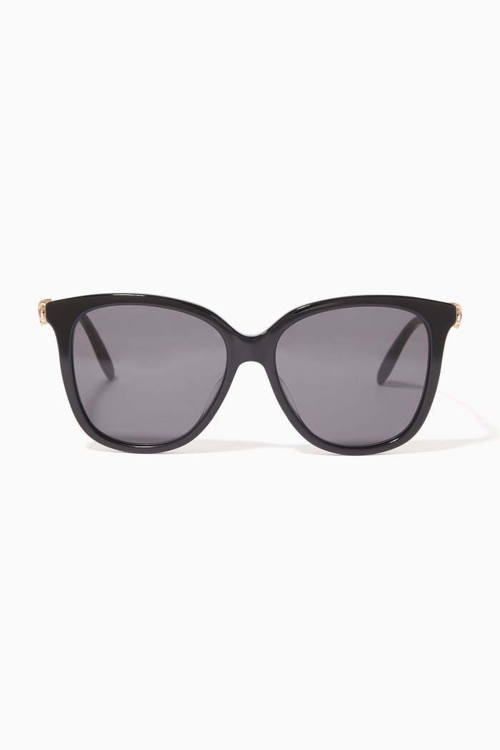

Skull Droplets Sunglasses in Acetate, Black