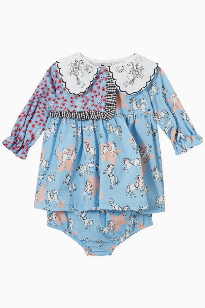 

Ryder Dress in Poplin, Blue