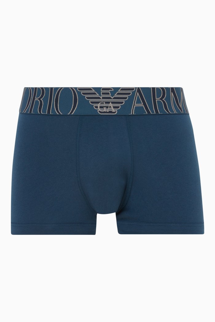 

T37 Megalogo Boxer Bottoms in Jersey, Blue