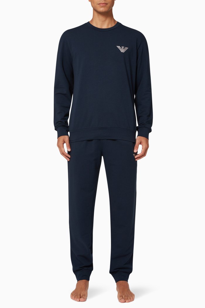 

T47 Loungewear Tracksuit in Jersey, Blue