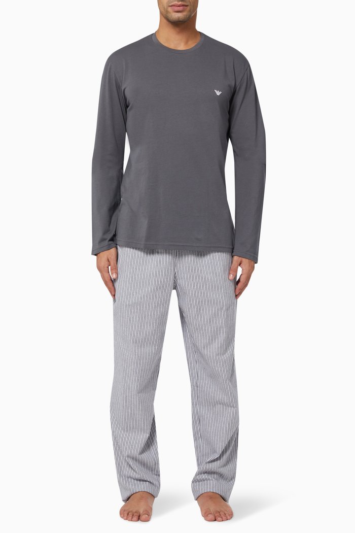 

166 Pajama T-shirt in Jersey, Grey