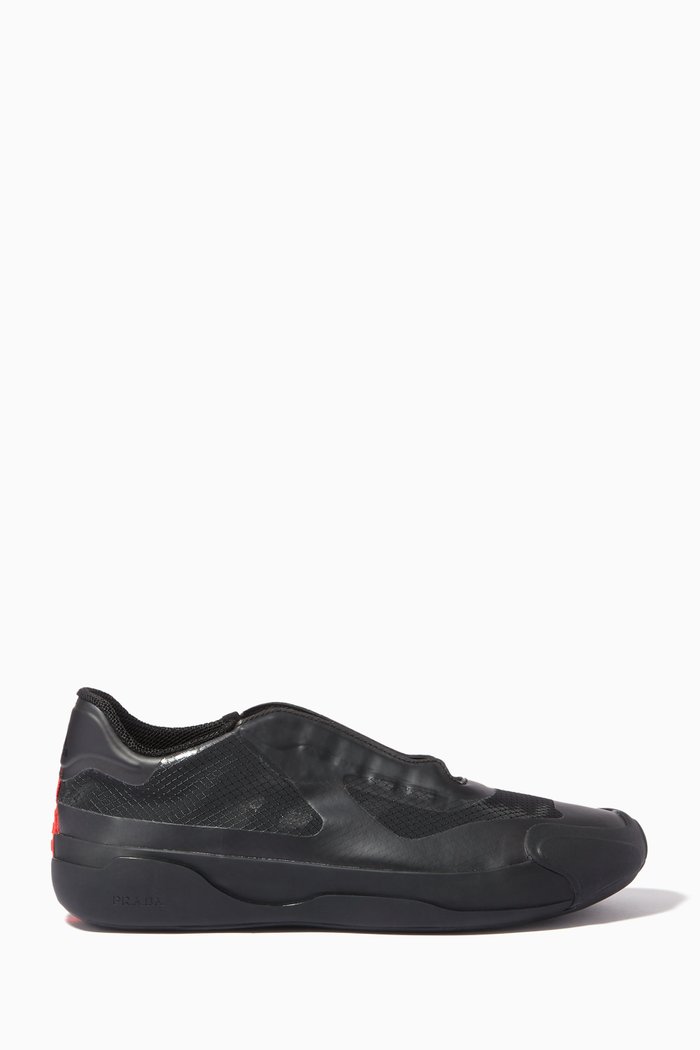

x Prada A+P Luna Rossa 21 Sneakers in PRIMEGREEN, Black