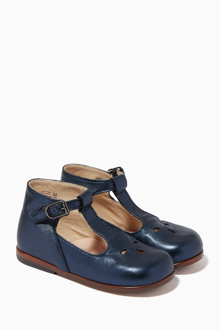 

Evgenia Shoe in Leather, Blue