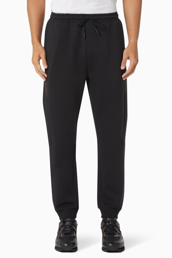 

Hadiko Logo Band Sweatpants in Jersey, Black