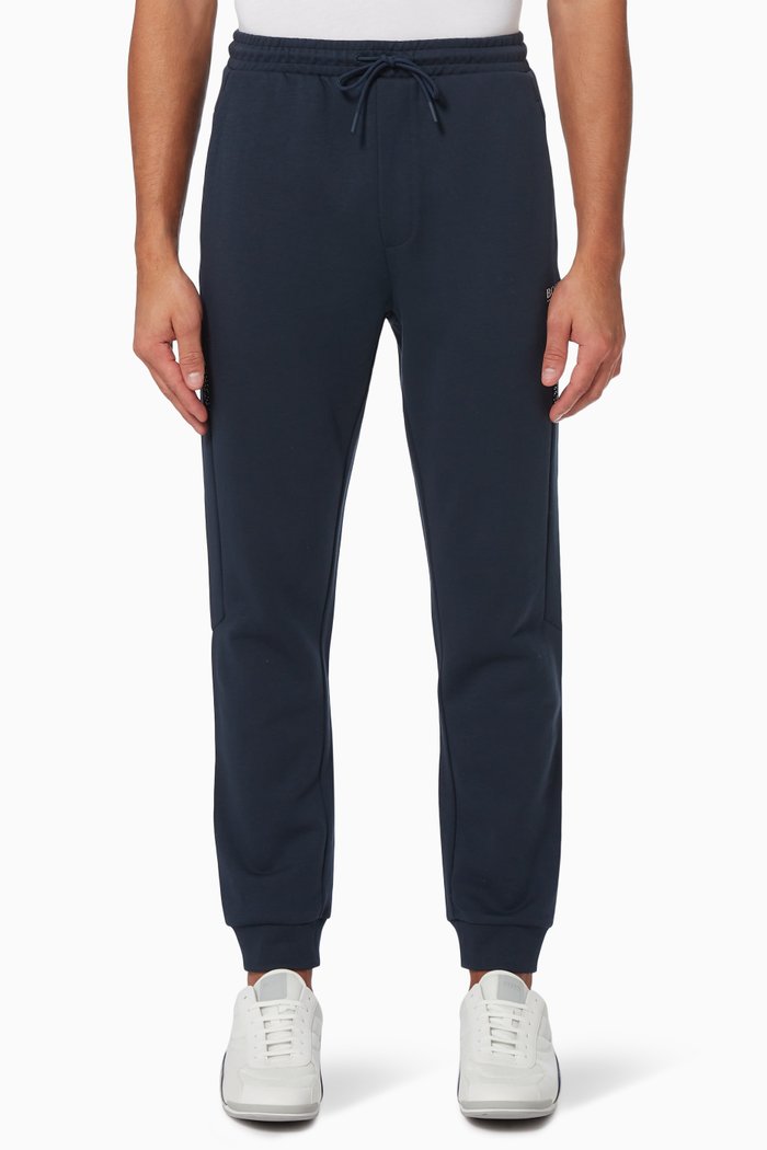 

Hadiko Logo Band Sweatpants in Jersey, Blue