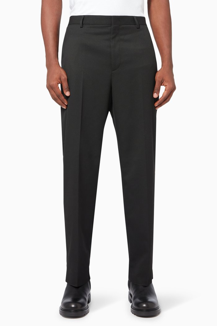 Pants in Technical Wool, Black