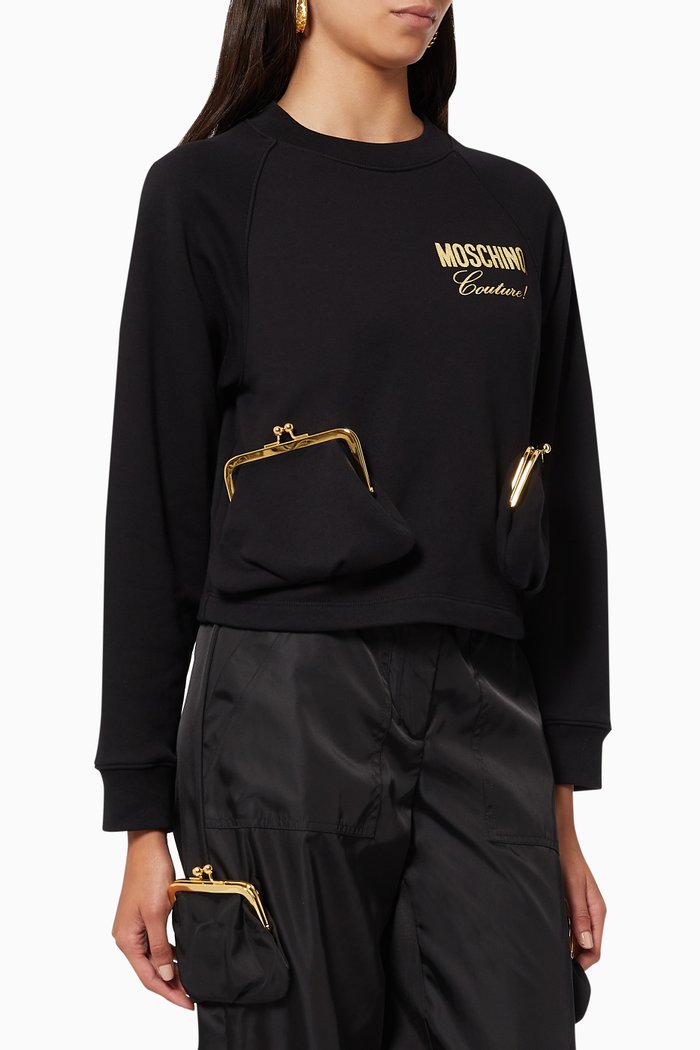 

Couture Wars Sweatshirt in Cotton, Black