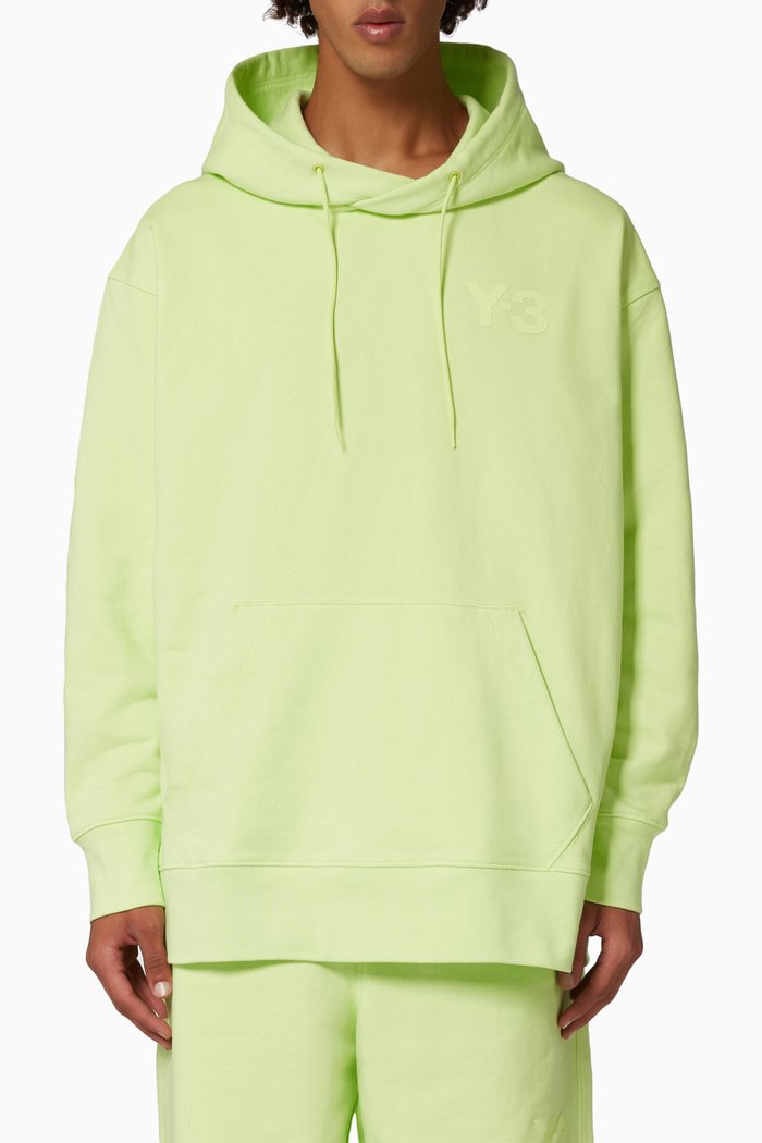 Y-3 Classic Logo Hoodie in French Terry, Yellow