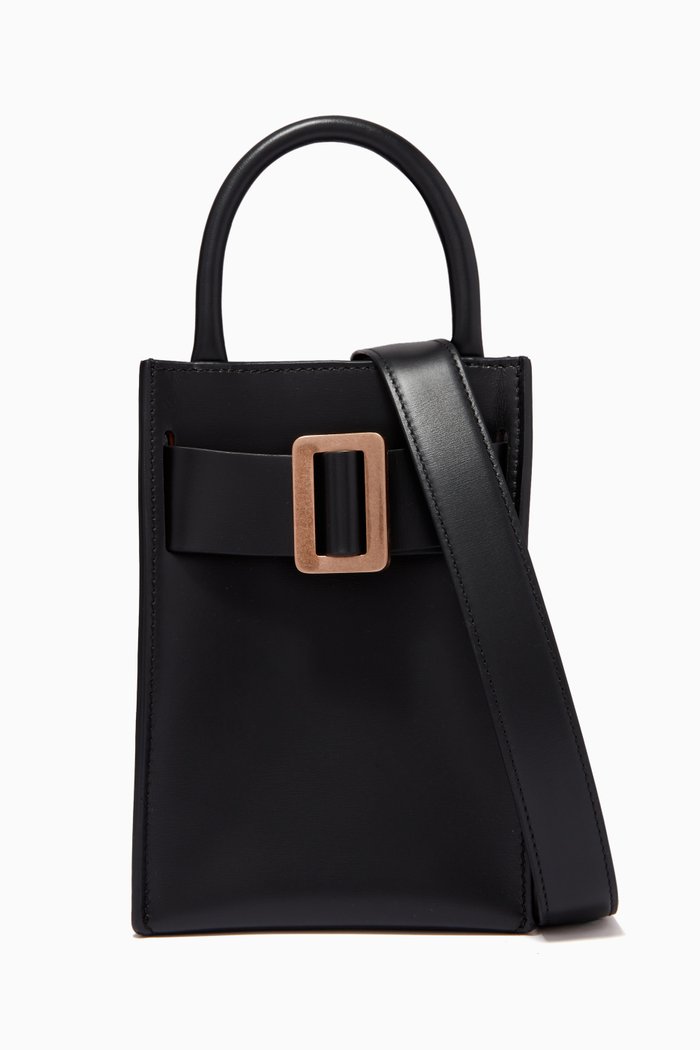 

Bobby Tourist Gala Tote Bag in Palmellato Calfskin, Black