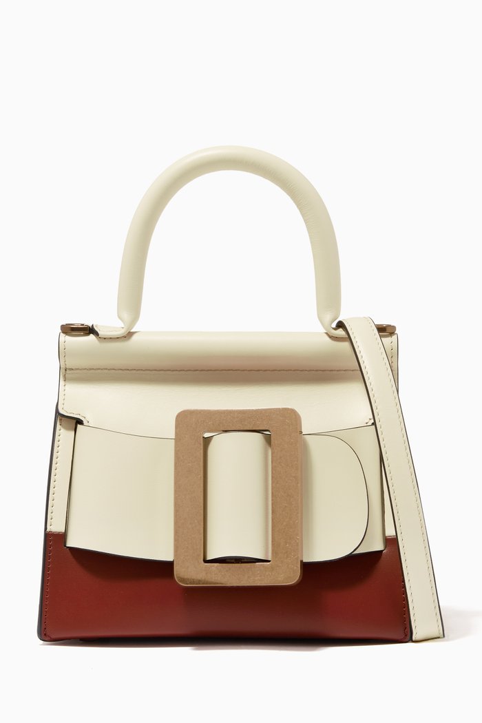 

Karl Top Handle Bag in Palmellato Leather, Burgundy