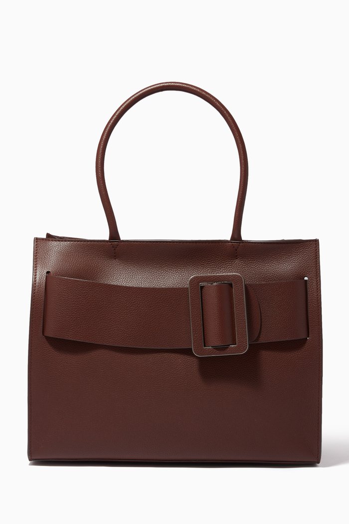 

Bobby Soft Tote Bag in Calfskin, Brown
