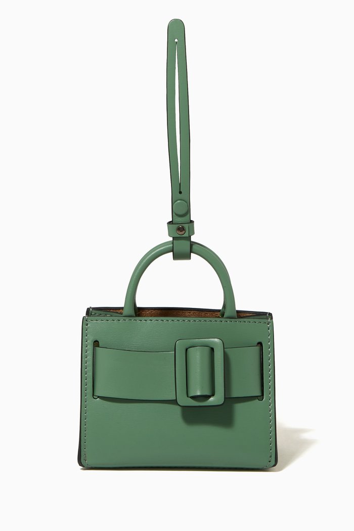 

Bobby Charm Bag in Calfskin Leather, Green