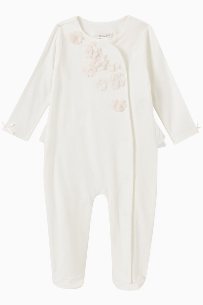 

Floral Coverall in Cotton, White