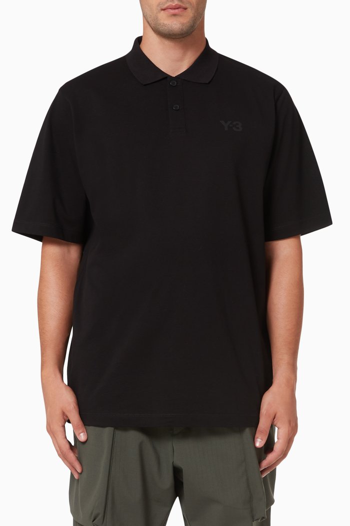 

Classic Polo Shit in Cotton Piqué, Black