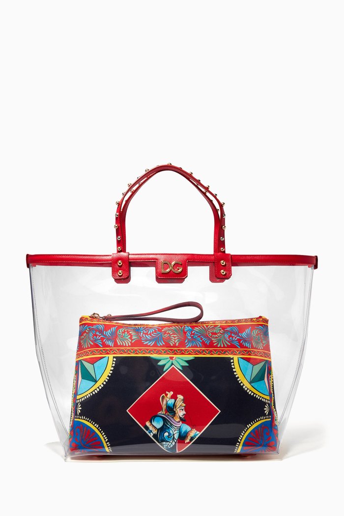 

Large Beatrice Shopper in PVC, Red