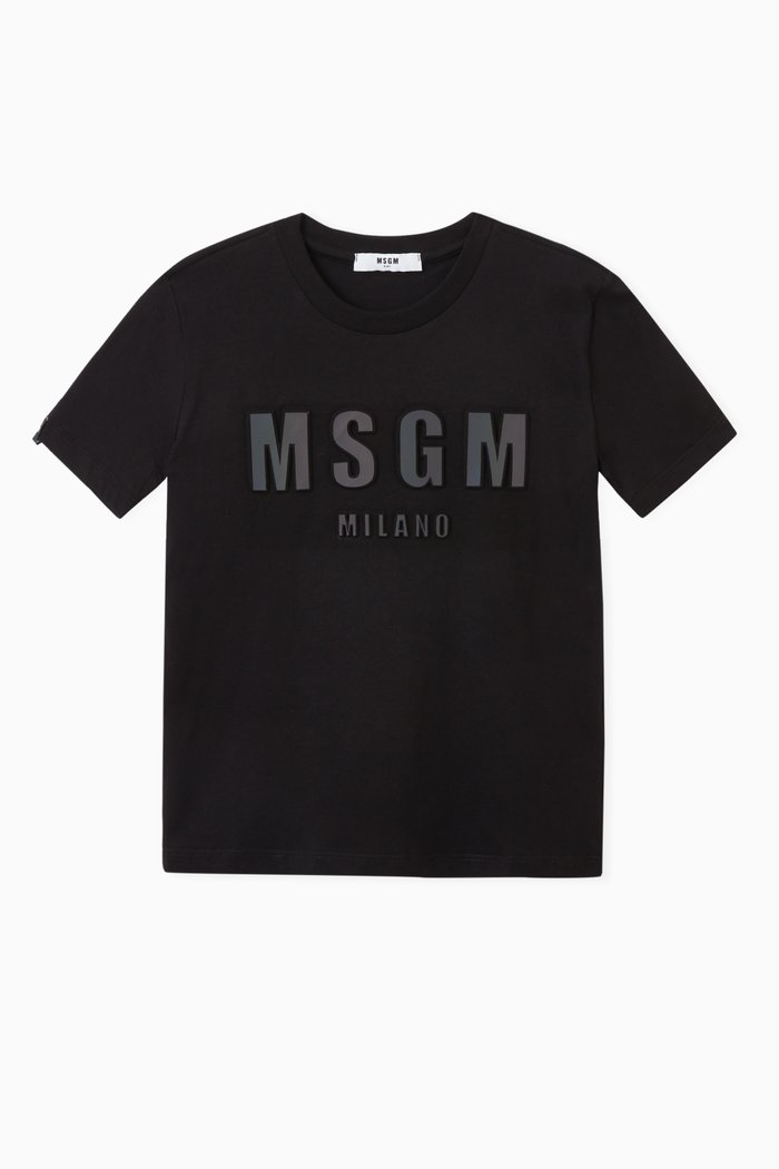 

3D Logo T-shirt in Jersey, Black