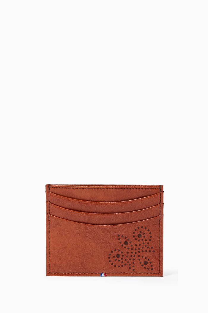 

Derby Credit Card Holder in Leather, Brown