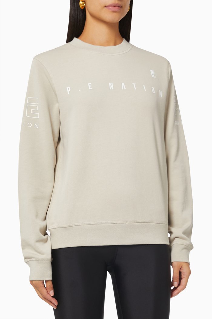 

Game Card Sweatshirt in Organic Cotton, Grey