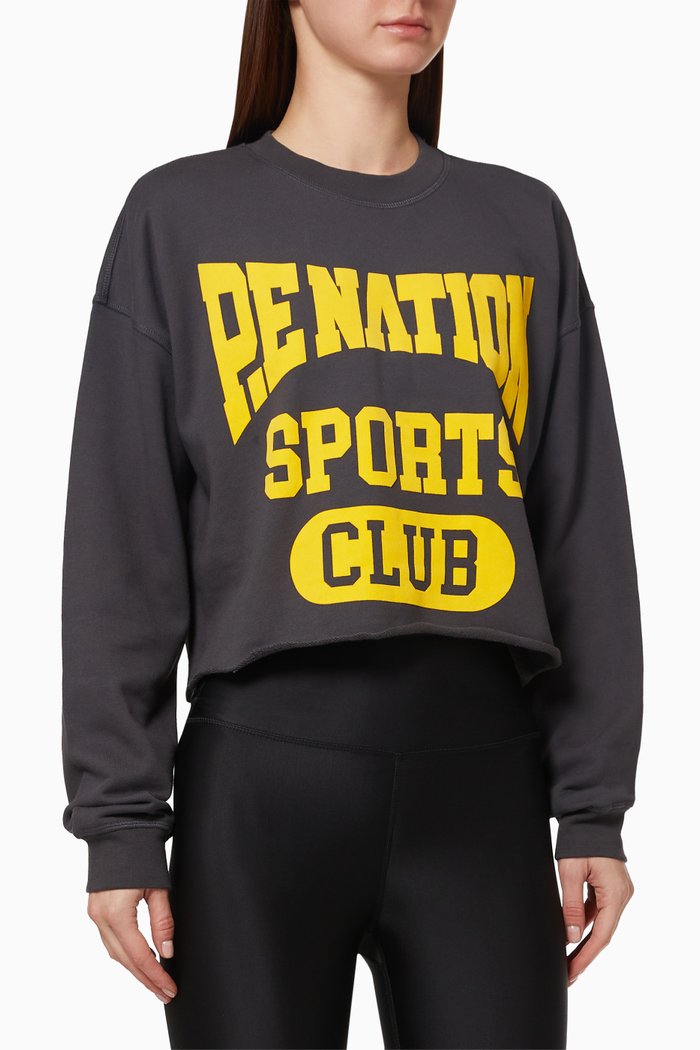 

Set Match Sweatshirt in Organic Cotton, Black