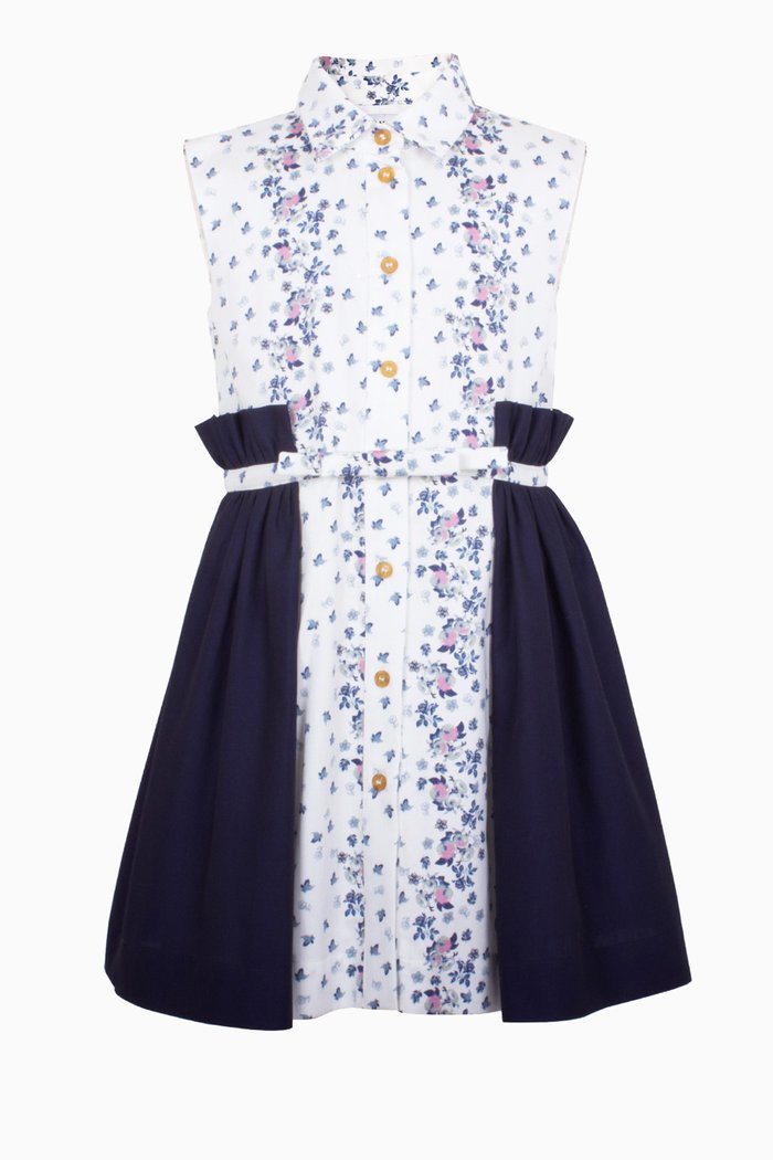 

Roma Dress in Cotton, White