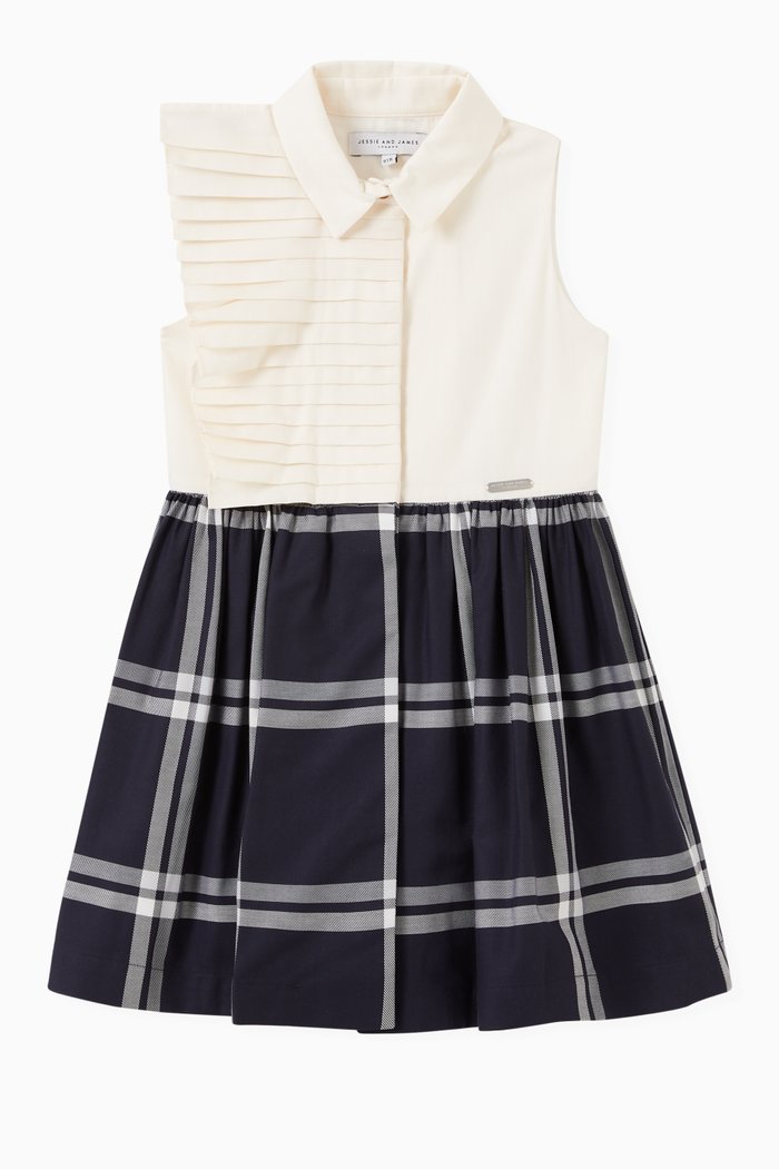 

Eden Dress in Cotton, Blue