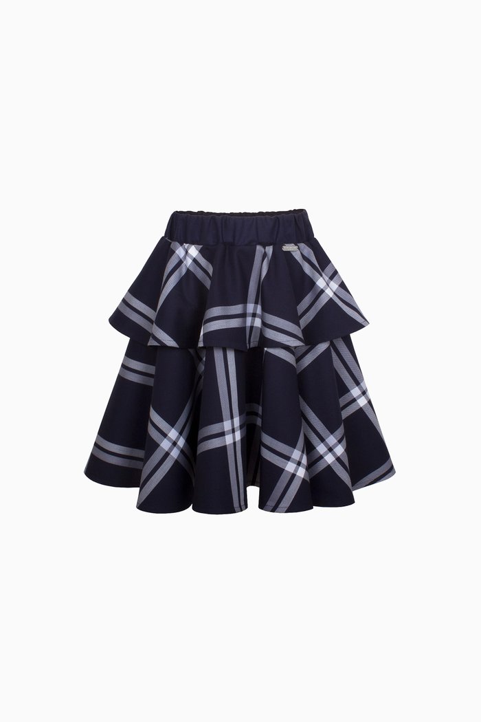

Circle Skirt in Cotton, Blue
