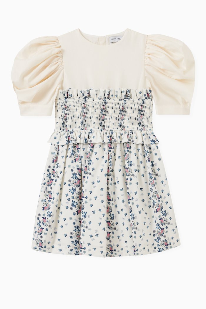 

Carolina Dress in Cotton Blend, White