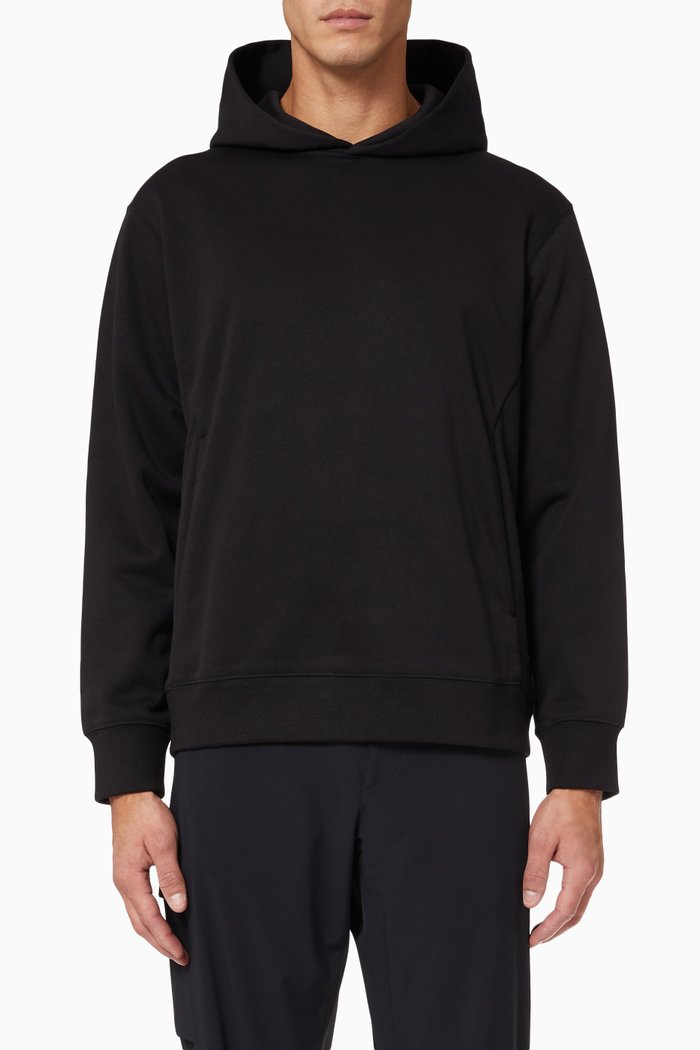 Colts Hoodie in Technical Cotton Terry, Black
