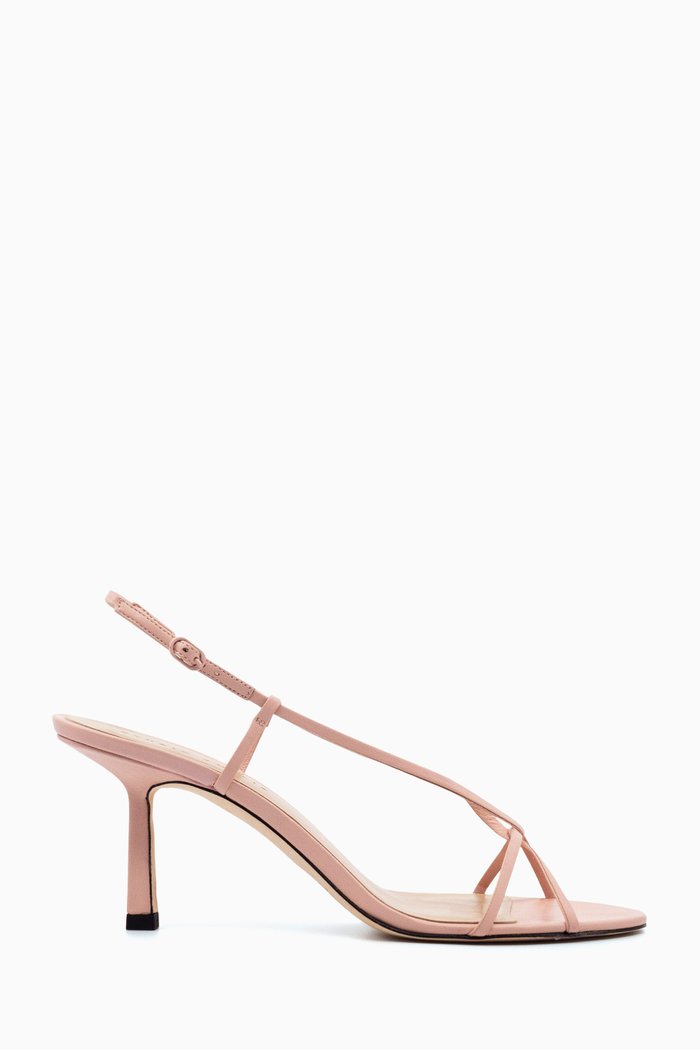 

Entwined 70 Strappy Sandals in Nappa, Pink