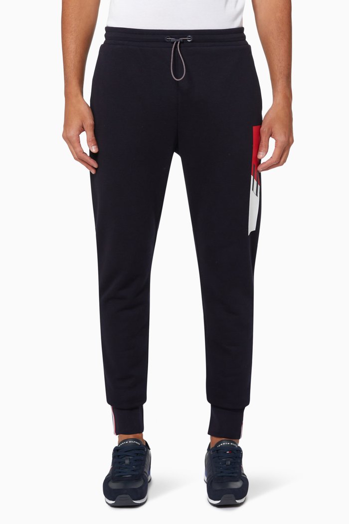 

Sport TH Cool Flex Logo Joggers in Organic Cotton Fleece, Blue