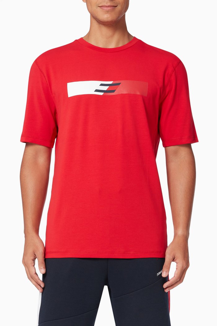 

Graphic Logo T-shirt in Cotton, Red