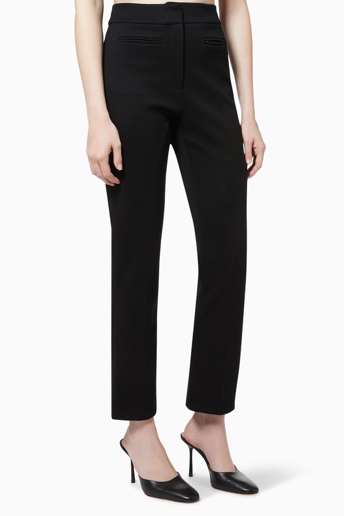 

Contour Cropped Pants in Twill, Black