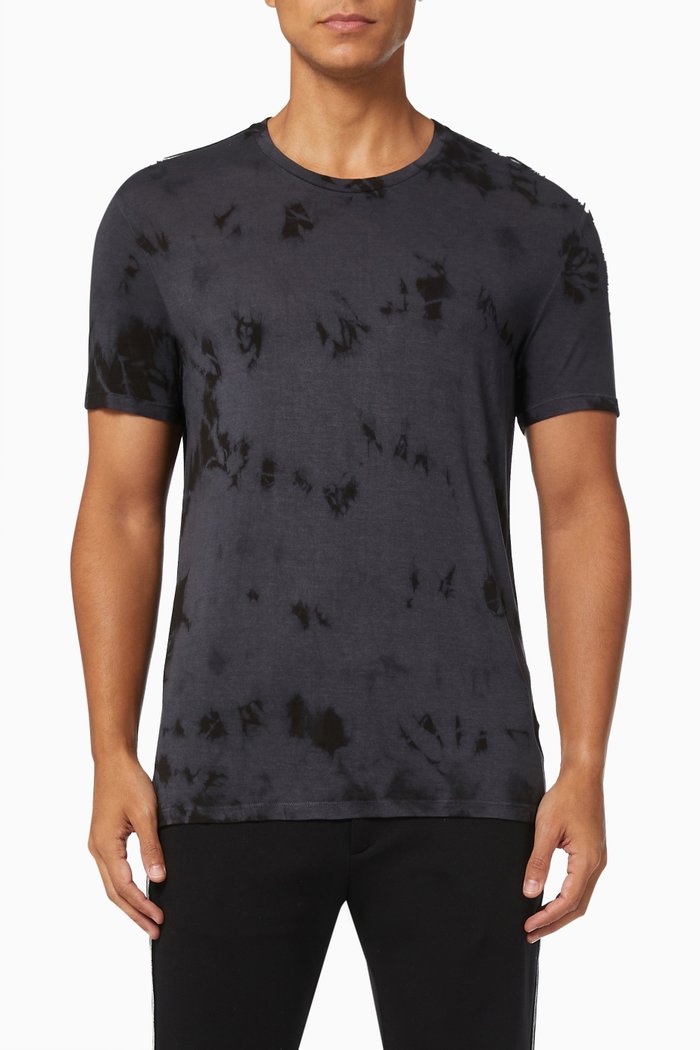 

Tie-dye T-shirt in Viscose, Grey