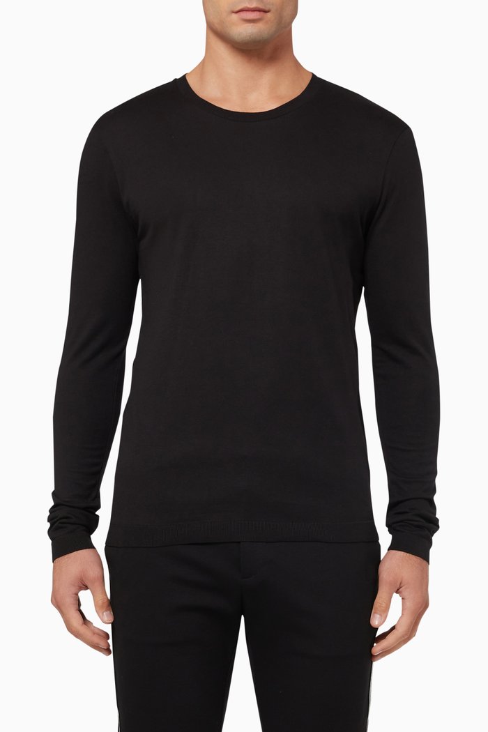 

T-shirt in Cotton Modal, Black