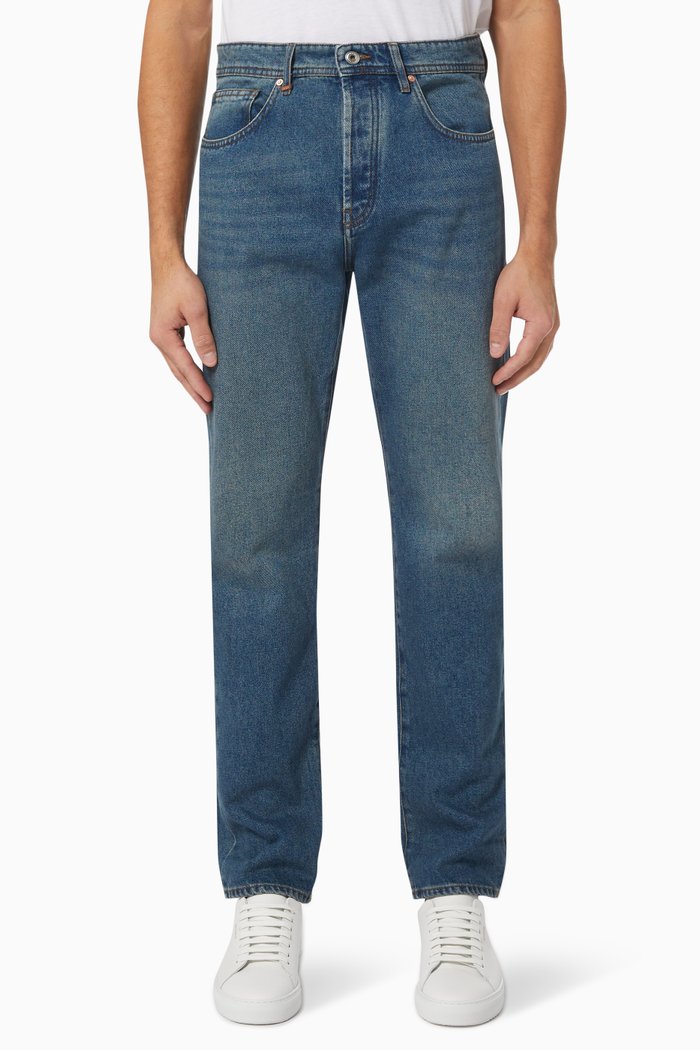 

Bjorn Straight Jeans in Cotton, Blue