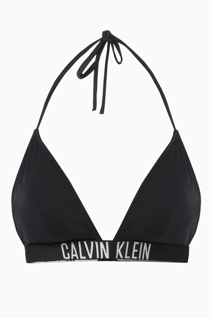 

Logo Triangle Bikini Top, Black